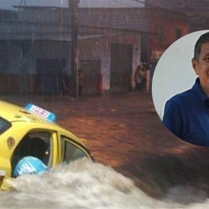 Douglas Marcillo, taxista que fue arrastado por el arroyo