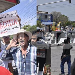 Distintos sectores de la economía de Malambo salieron a protestar.