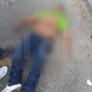 Aspecto del cuerpo sin vida del hombre con censura