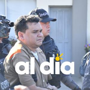 Digno Palomino durante su traslado