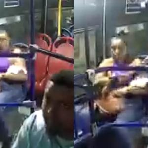 La rápida acción de la mujer quedó registrada en video.