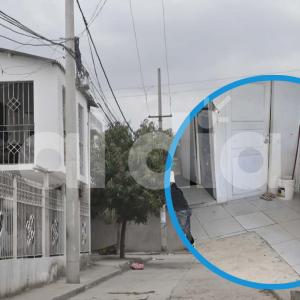 La casa donde vivía la bebé y el aspecto específico del balde en el que sucedió el lamentable hecho.