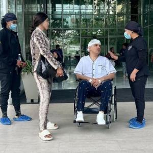 Peter Manjarrés tras ser sometido al procedimiento. 