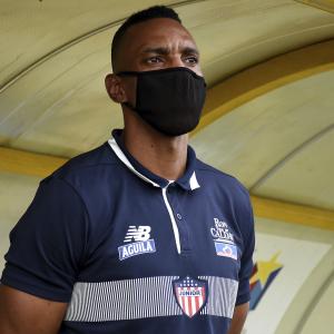 Luis Amaranto Perea durante sus días como entrenador de Junior, en el año 2020. 