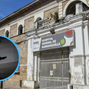 Imagen de referencia ataque a cuchillo / Fachada Hospital Barranquilla.