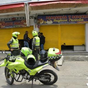 Aspecto de la escena en la que fue lanzada la granada.