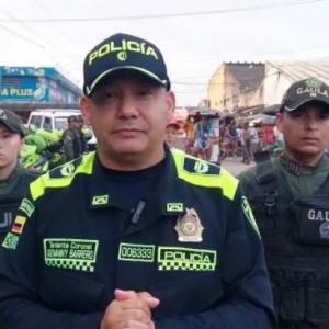 El teniente coronel Giovanny Barrero, comandante operativo de la Policìa Metropolitana de Barranquilla, fue el encargado de revelar el anuncio