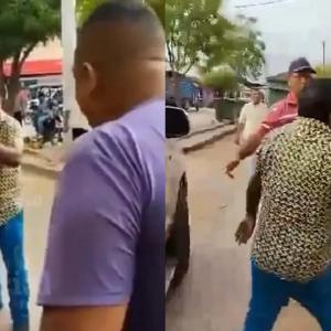 El artista Joaco Pertuz se vio envuelto en el enfrentamiento.