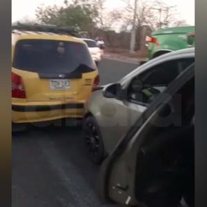 Aspecto del triple choque. 