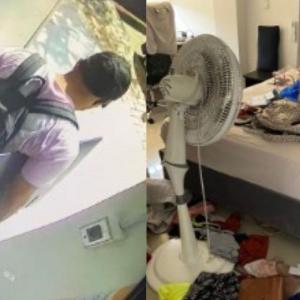 Imágenes del video / Cama del afectado. 