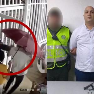 A la izquierda el crimen cometido en horas de la noche de este sábado en el norte de Barranquilla. A la derecha, Fabio Alonso Gómez Ordoñez, supuesto delincuente muerto.
