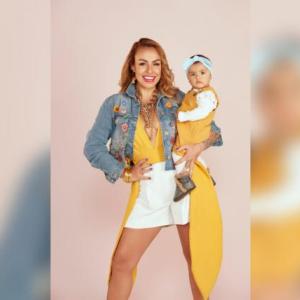 Maía y su pequeña Magdalena. 