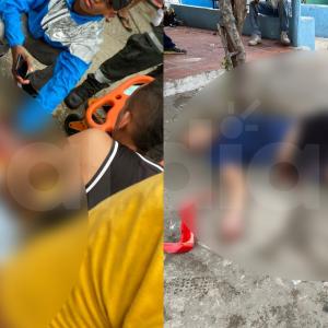 Las víctimas de los impactos de bala. Escena censurada para proteger de sensibilidades