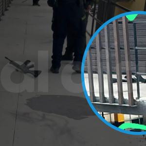 El fusil que quedó abandonado por los desconocidos