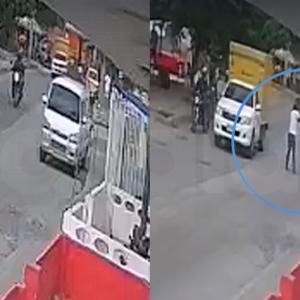 Aspecto del ataque a bala perpetrado en el sector. 