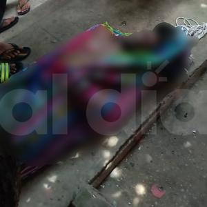 el sujeto quedó tendido en el suelo