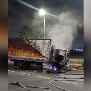 El camión protagonista de los hechos