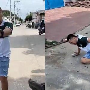 El sujeto que pretendía ser agresor y terminó agredido