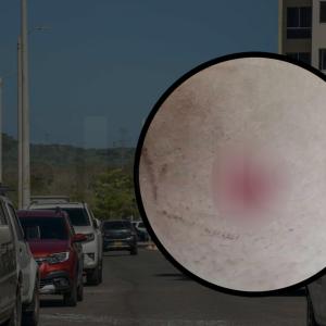 Aspecto de la herida de bala y de una de las entradas a la Alameda