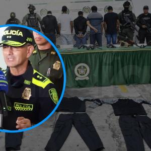 El comandante de la Policía, Jorge Urquijo, durante rueda de prensa en Barranquilla