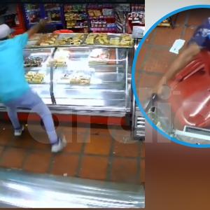 Imágenes del intercambio de disparos que tuvo lugar en la noche de este sábado