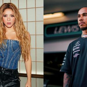 Shakira y Lewis Hamilton