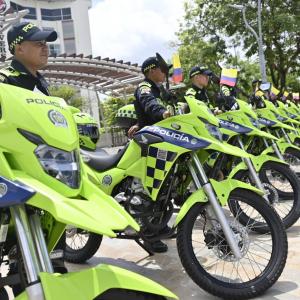 Llegada de Policías a la ciudad de Barranquilla