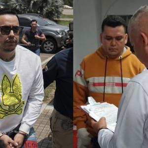 Alias Castor a la izquierda y Digno Palomino a la derecha