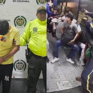 A la izquierda el sujeto en la presentación de su captura y a la derecha, el día en que cometió el crimen