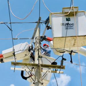 Imagen de referencia de un poste de Air-e