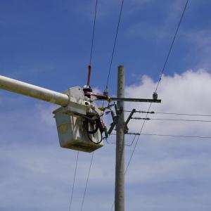 Imagen de referencia de los trabajos de Air-e en una de las zonas de Barranquilla