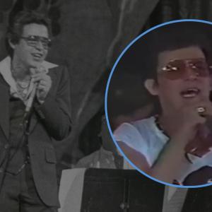 Héctor Lavoe durante un concierto