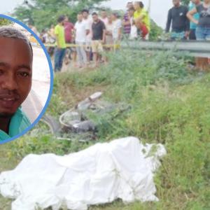 La escena del siniestro y el hombre víctima de los hechos