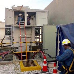 Imagen de referencia de un trabajo de Air-e en una de sus subestaciones