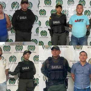 Al parecer, las personas estaban vinculadas a grupos delincuenciales dedicados al delito de la extorsión.