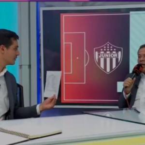 El locutor Javier Fernández Franco junto al comentarista argentino Gonzalo De Feliche