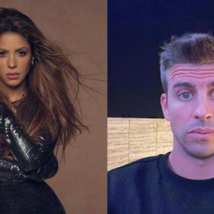 Shakira a la izquierda y Gerard Piqué a la derecha