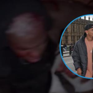 Roller Díaz en Europa durante las vacaciones de mitad de año y en el momento del accidente, con blur para evitar sensibilidades