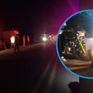 La escena en la que se produjo el accidente