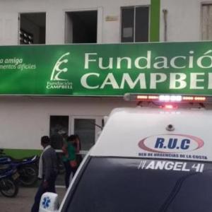Fachada de la Clínica Campbell, lugar al que fue conducido el hombre tras el ataque criminal
