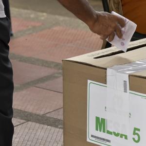 Una de las urnas dispuestas a nivel nacional