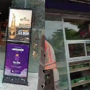 Los segundos posteriores al ataque quedaron registrados en video