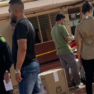 El sujeto al momento de la captura