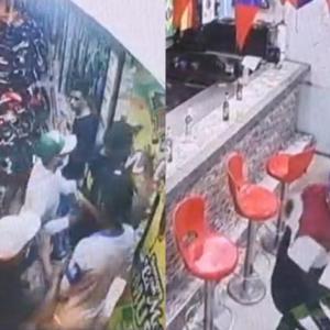 Los momentos de pánico en el interior del recinto, captados por una cámara de seguridad