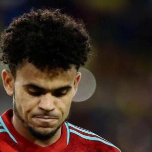 Luis Díaz con la selección Colombia