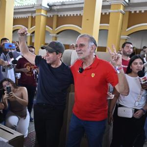 Alex Char a la izquierday Eduardo Verano a la derecha