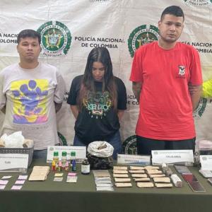 Los capturados por las autoridades en el interior de la olla de estupefacientes