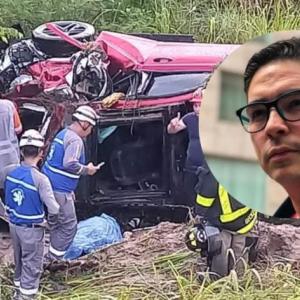 Daniel De la Ossa, el joven fallecido, y el aspecto general del accidente