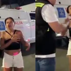 La mujer muda en medio de su descripción ante los hechos