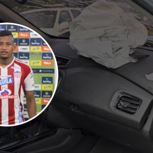 El carro y el jugador de Junior